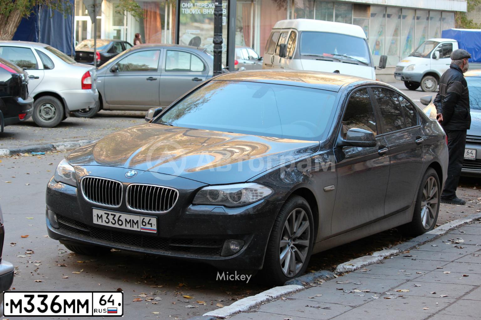 Фото автомобиля BMW SERIE 5, 2003 — госномер М336ММ64. Цвет: ЧЕРНЫЙ