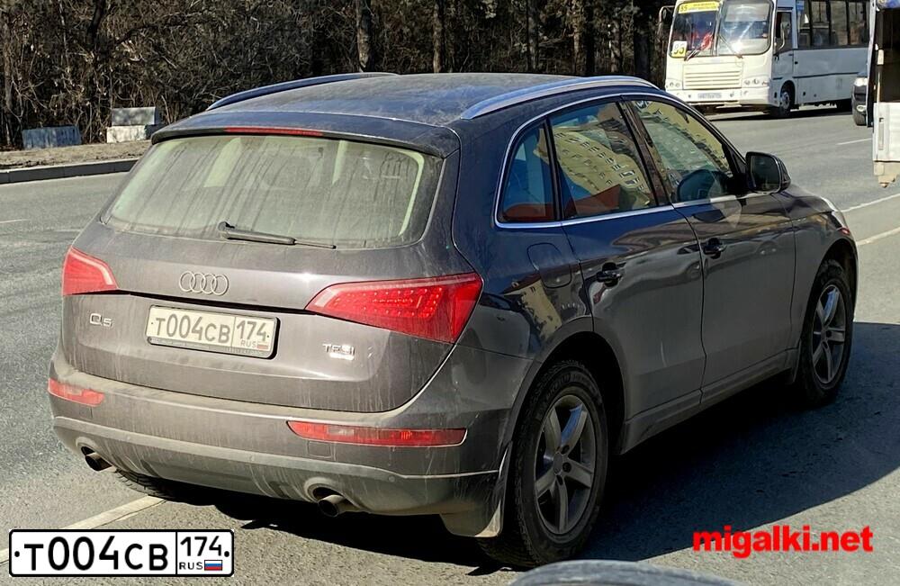 Фото автомобиля AUDI Q5, 2012 — госномер Н256ОО174. Цвет: СЕРО-СИРЕНЕВЫЙ