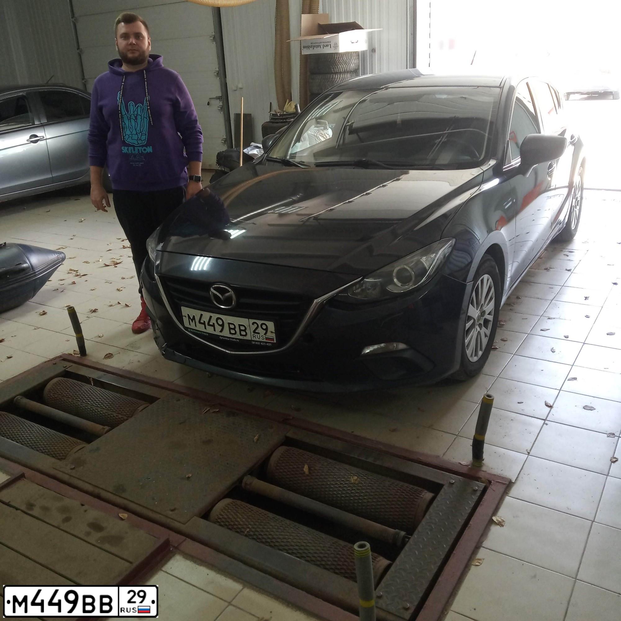 Фото автомобиля MAZDA 3, 2013 — госномер М603ЕТ35. Цвет: ЧЕРНЫЙ