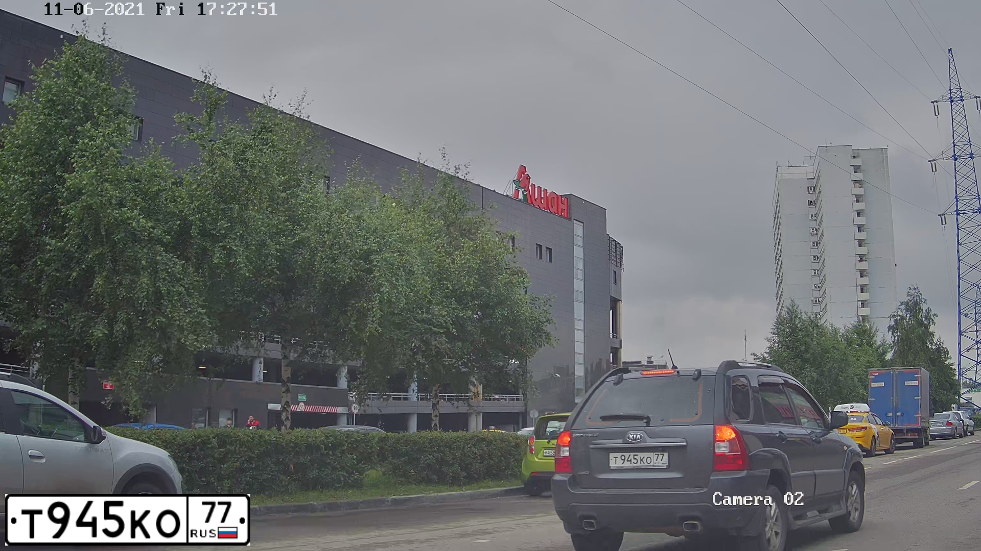 Фото автомобиля KIA SPORTAGE, 2010 — госномер Т945КО77. Цвет: Серый