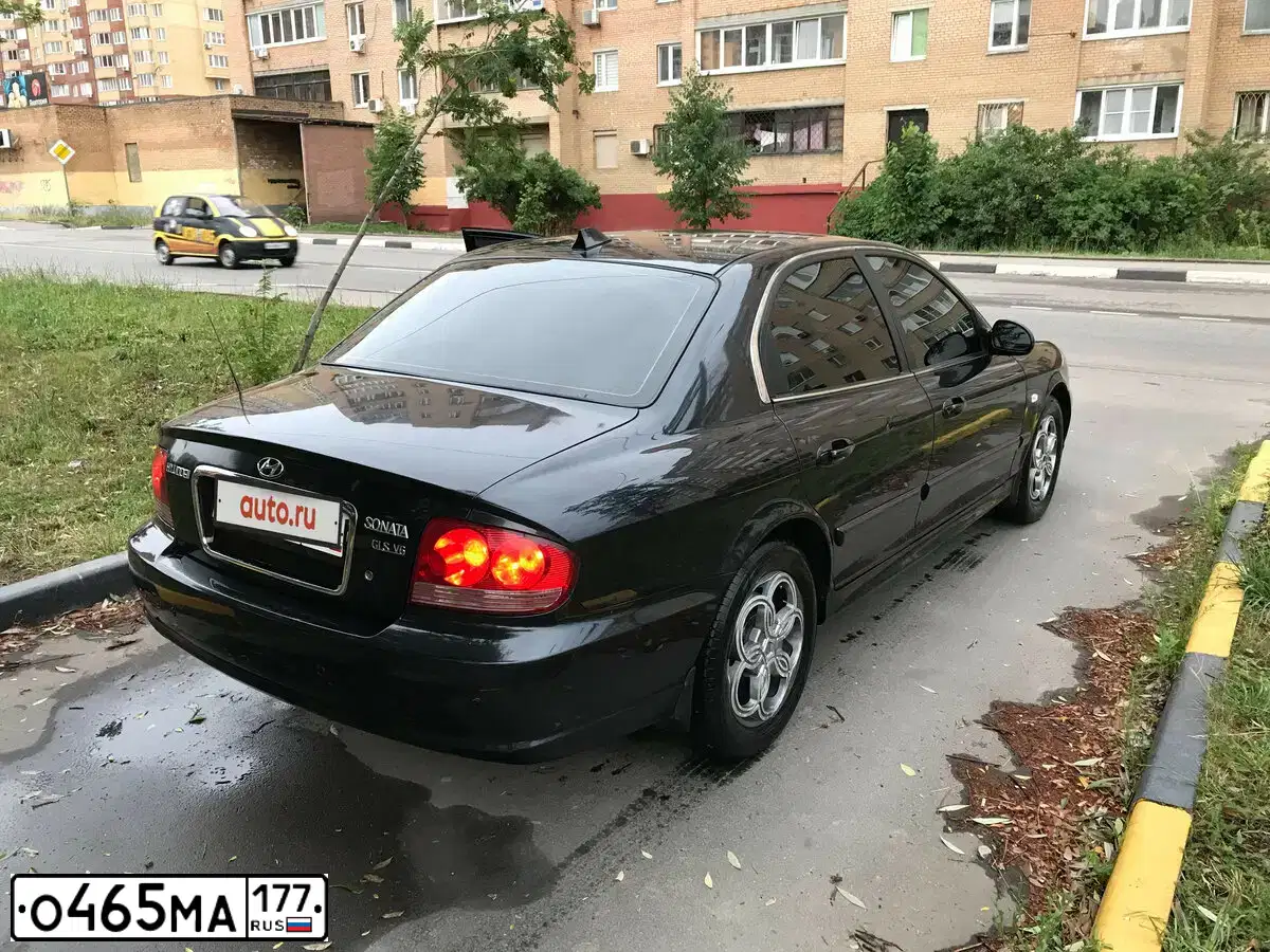 Фото автомобиля TAGAZ SONATA, 2006 — госномер О465МА177. Цвет: ЧЕРНЫЙ