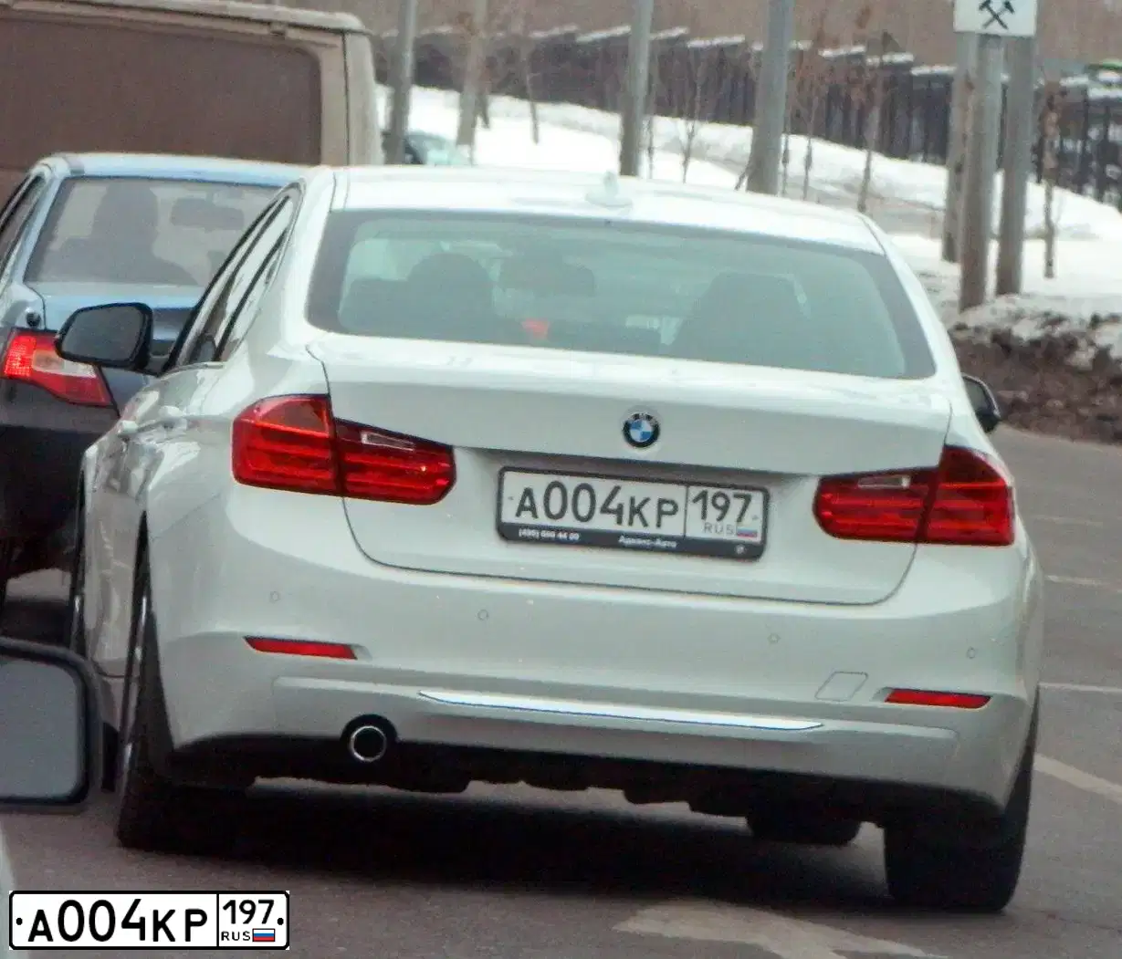 Фото автомобиля AUDI A4, 2012 — госномер М752РХ193. Цвет: Белый
