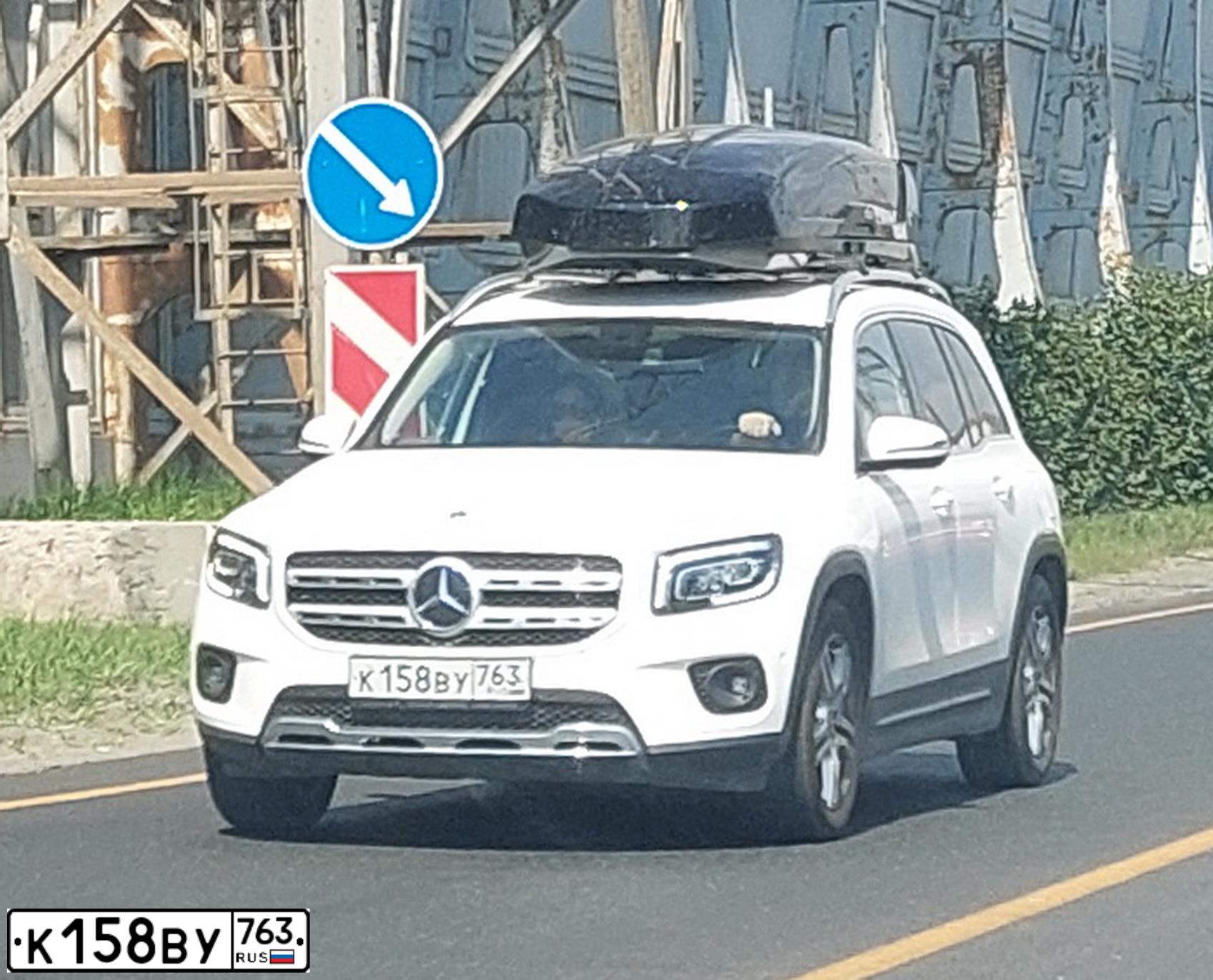 Фото автомобиля MERCEDES-BENZ GLB-CLASS, 2020 — госномер К158ВУ763. Цвет: Белый