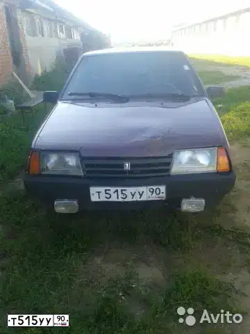 Фото автомобиля VAZ 2109 SAMARA, 1994 — госномер В864КК50. Цвет: Красный