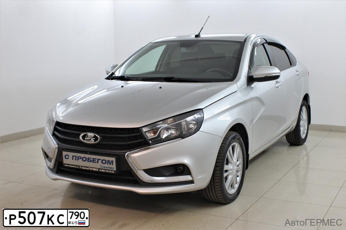 Фото автомобиля LADA VESTA, 2016 — госномер Р507КС790. Цвет: СЕРЕБРИСТЫЙ