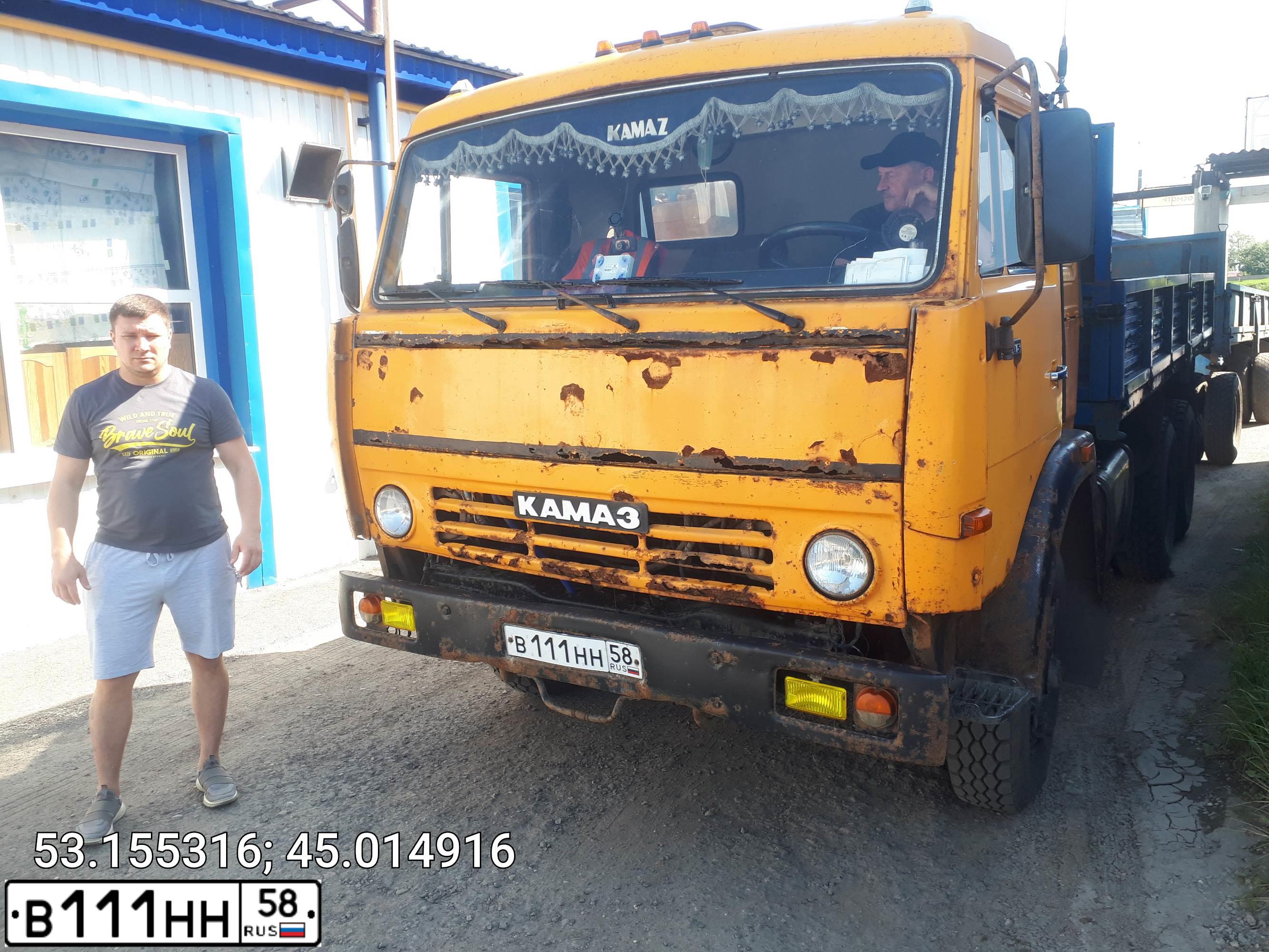 Фото автомобиля KAMAZ 5320 /6X4/, 1989 — госномер В111НН58