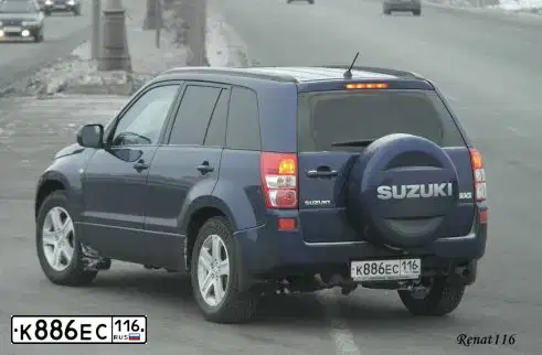 Фото автомобиля SUZUKI /GRAND/ VITARA, 2008 — госномер К886ЕС116. Цвет: СИНИЙ