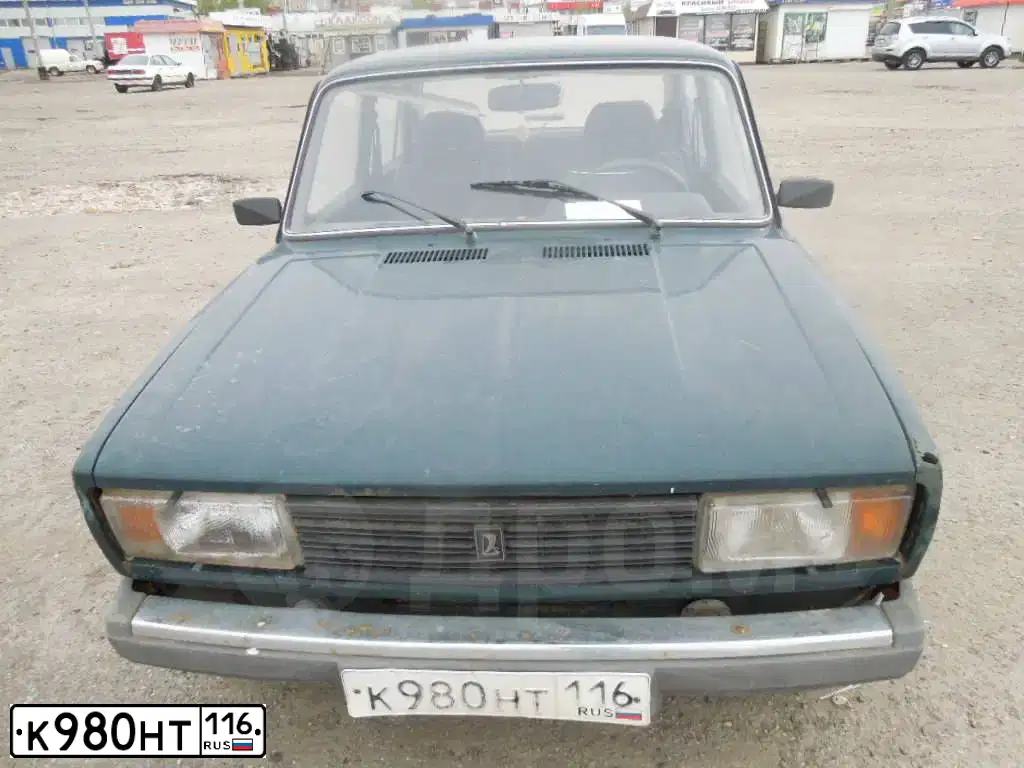 Фото автомобиля LADA 2105, 2005 — госномер К980НТ116. Цвет: ТЕМНО-ЗЕЛЕНЫЙ