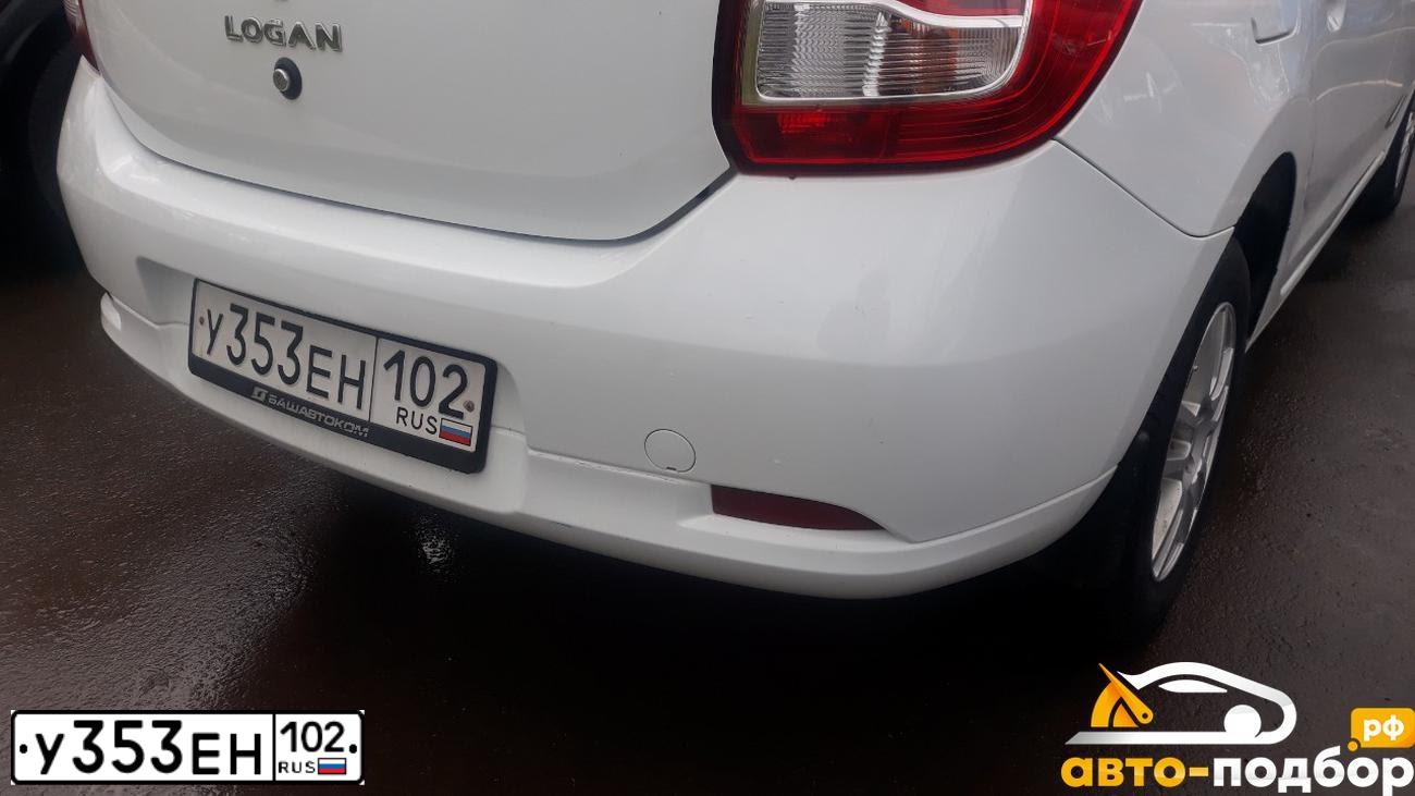 Фото автомобиля RENAULT LOGAN, 2016 — госномер У353ЕН102. Цвет: Белый