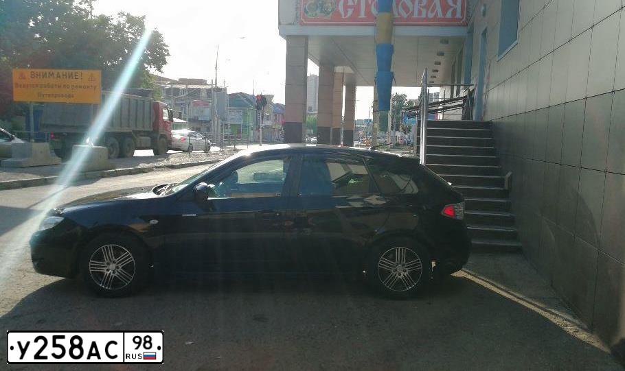 Фото автомобиля SUBARU IMPREZA, 2008 — госномер С069АУ181. Цвет: ЧЕРНЫЙ