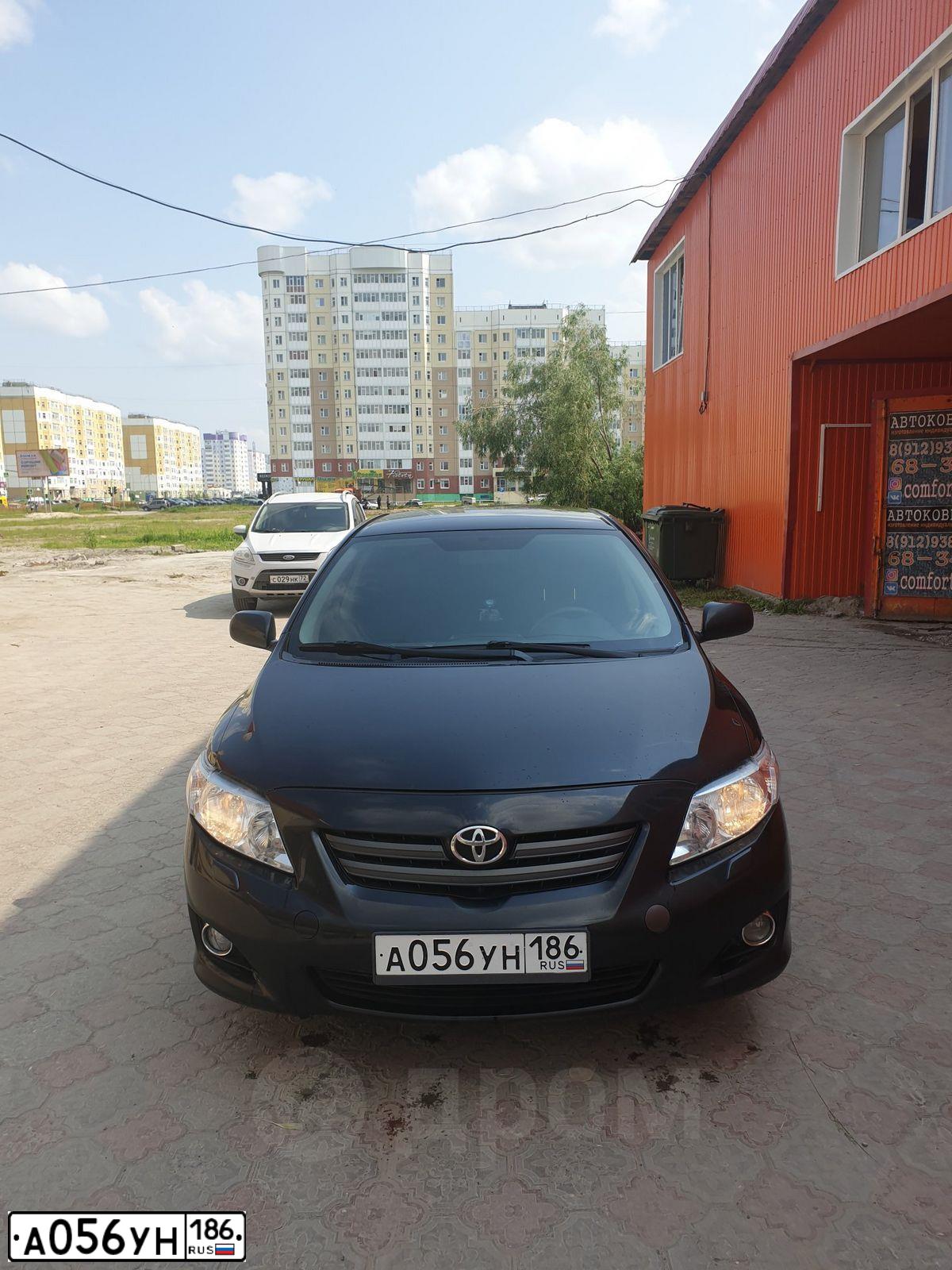 Фото автомобиля TOYOTA COROLLA, 2008 — госномер С320ТХ96. Цвет: ЧЕРНЫЙ