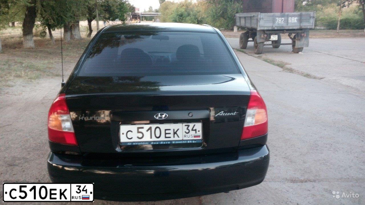 Фото автомобиля TAGAZ ACCENT, 2007 — госномер С510ЕК34. Цвет: ЧЕРНЫЙ