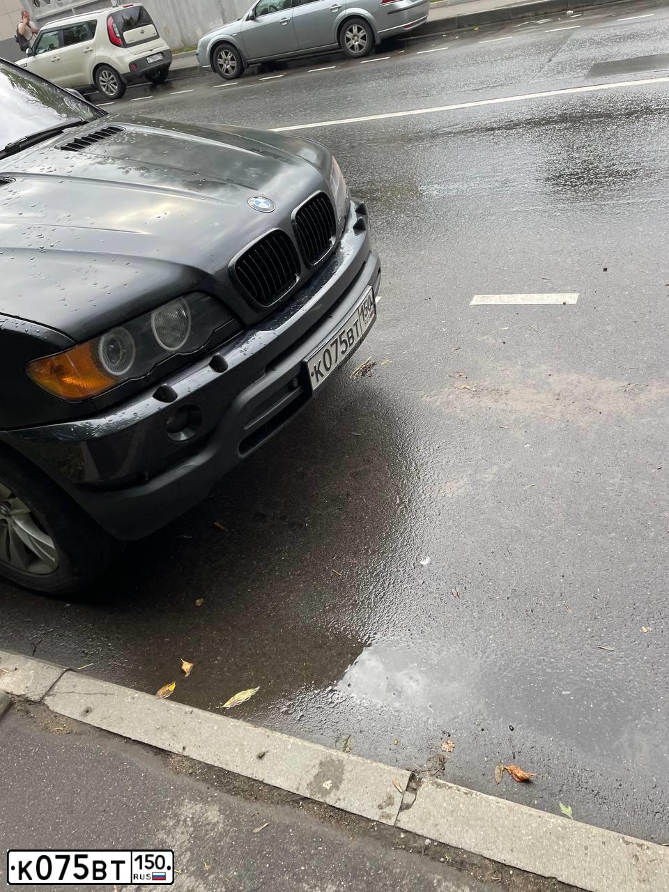 Фото автомобиля BMW X5, 2002 — госномер К075ВТ150. Цвет: ЧЕРНЫЙ