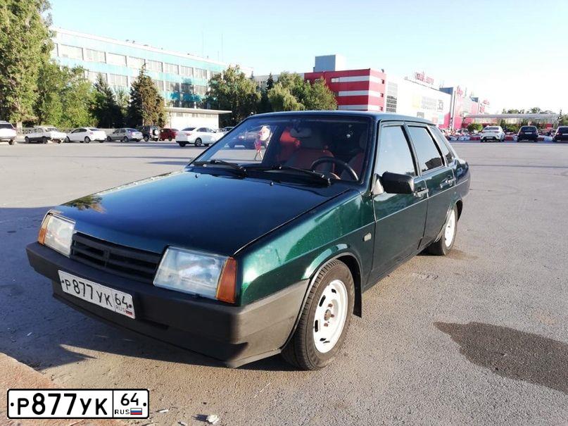 Фото автомобиля LADA 21099, 2001 — госномер О602МР134. Цвет: ТЕМНО ЗЕЛЕНЫЙ