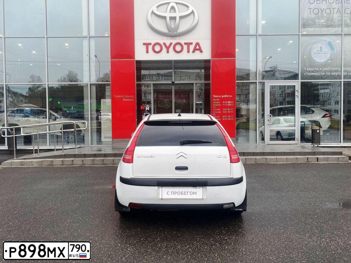 Фото автомобиля CITROEN C4, 2007 — госномер Р898МХ790. Цвет: Белый