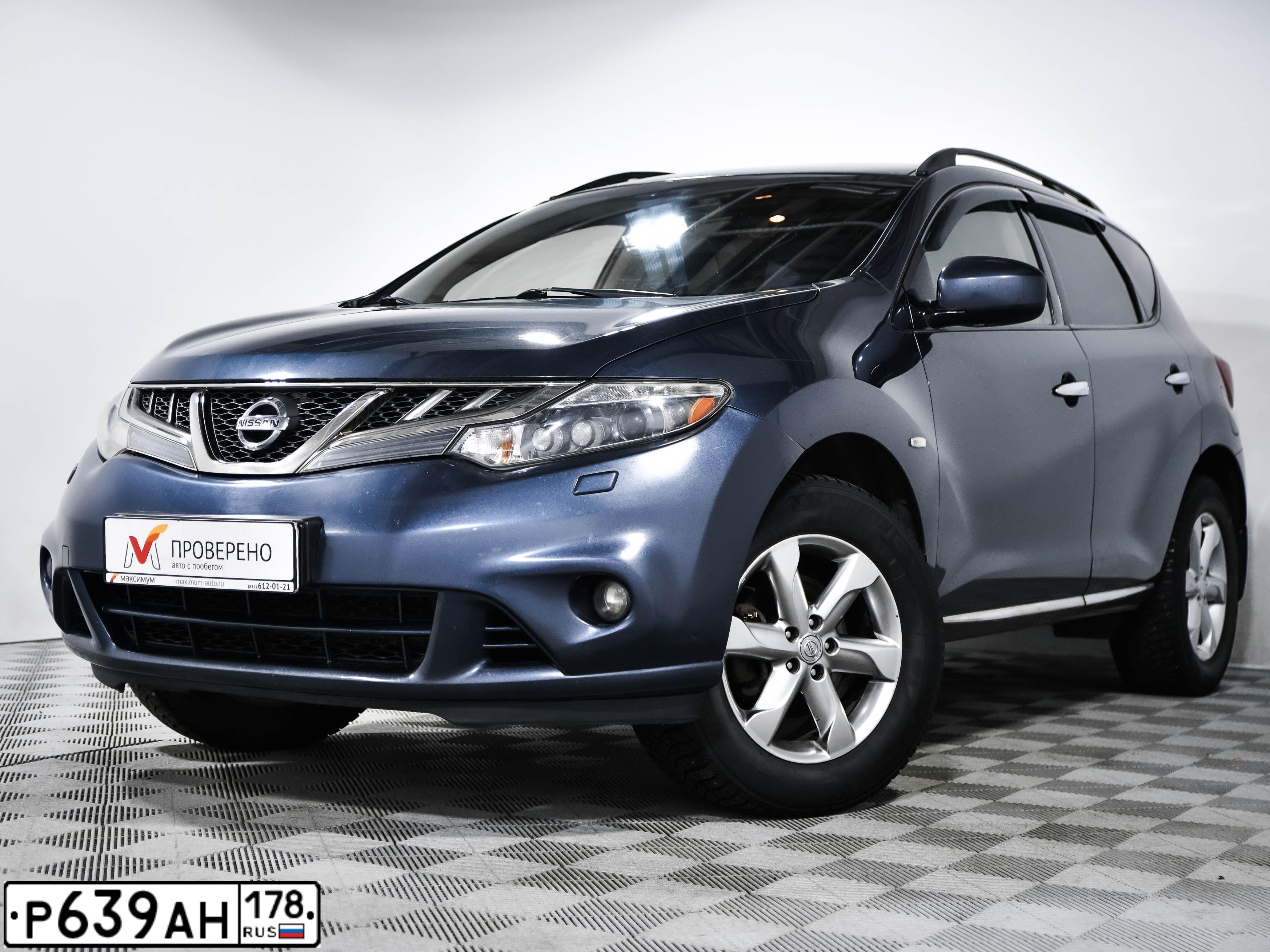 Фото автомобиля NISSAN MURANO, 2011 — госномер Е188КР147. Цвет: Серо-Синий
