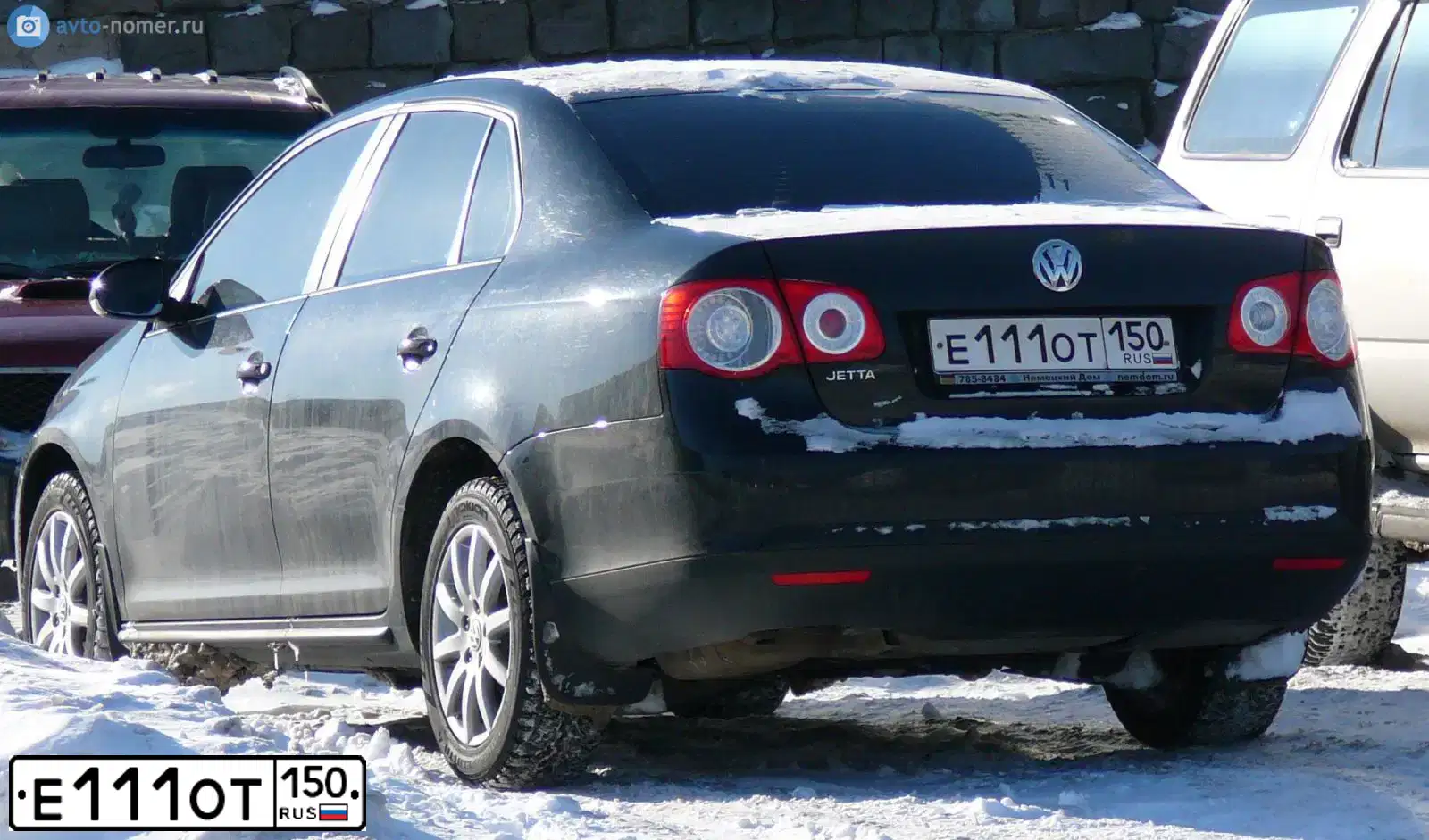 Фото автомобиля VOLKSWAGEN JETTA, 2008 — госномер О400ОК799. Цвет: ЧЕРНЫЙ