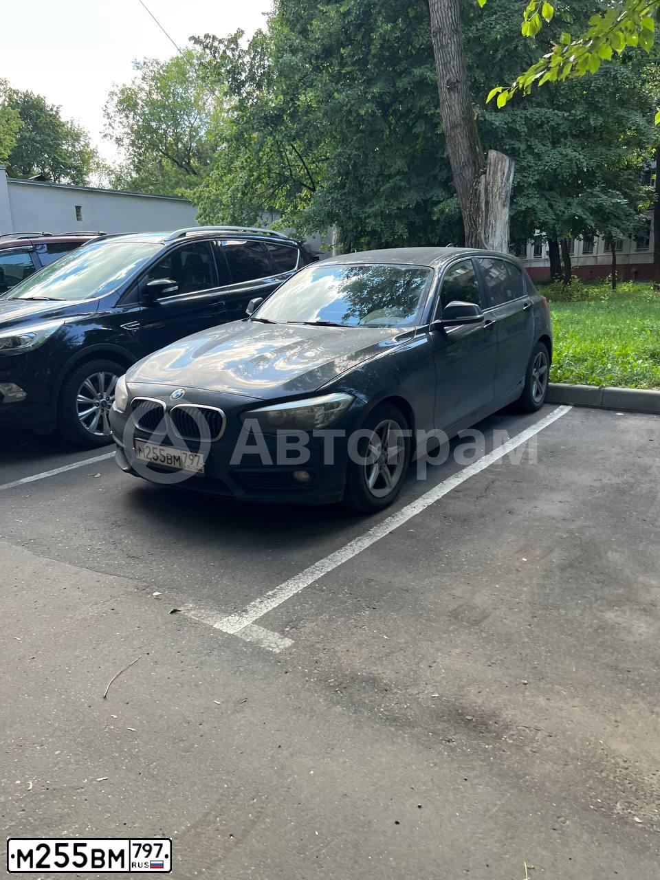 Фото автомобиля BMW SERIE 1, 2015 — госномер М255ВМ797. Цвет: ЧЕРНЫЙ