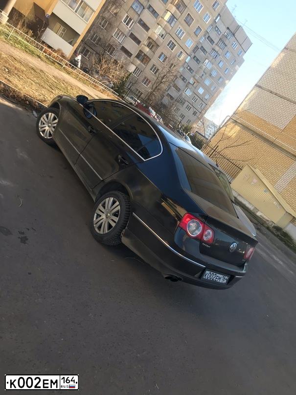 Фото автомобиля VOLKSWAGEN PASSAT, 2006 — госномер О037МТ790. Цвет: ЧЕРНЫЙ