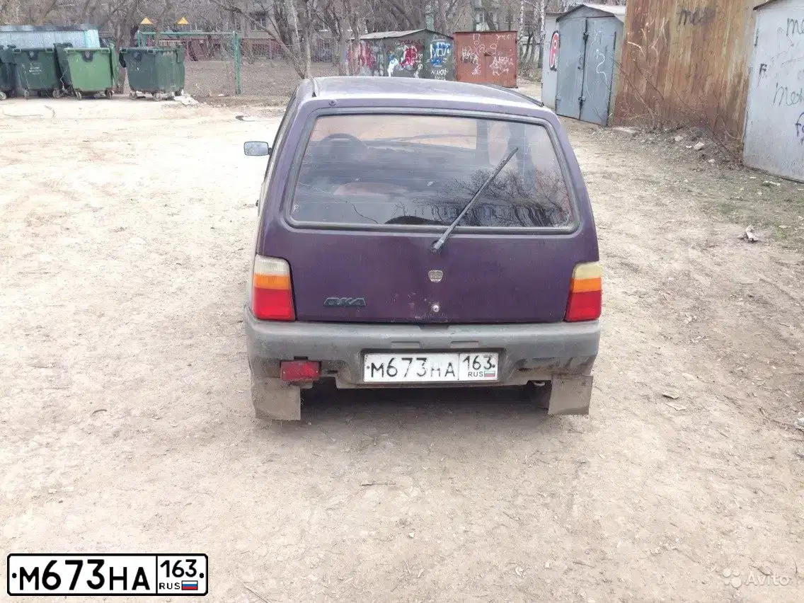 Фото автомобиля SEAZ OKA, 2000 — госномер М673НА163. Цвет: БАКЛАЖАН