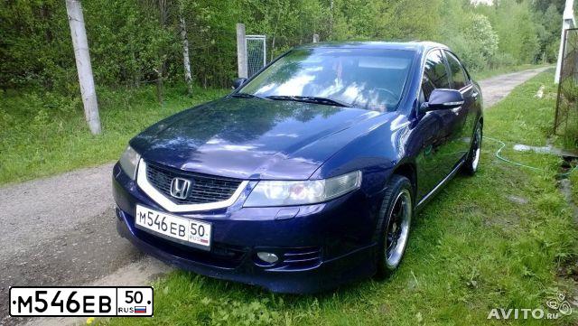 Фото автомобиля HONDA ACCORD, 2004 — госномер М130ТА82. Цвет: синий