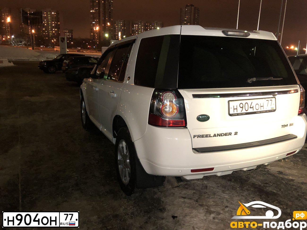 Фото автомобиля LANDROVER FREELANDER, 2013 — госномер О874ТН62. Цвет: ЯРКО-БЕЛЫЙ