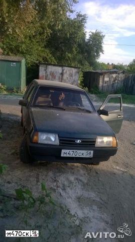 Фото автомобиля LADA 2109 SAMARA, 2000 — госномер М470СК58. Цвет: синий