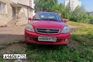 Фото автомобиля LIFAN BREEZ, 2008 — госномер Х154УВ102. Цвет: КРАСНЫЙ