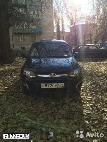 Фото автомобиля LADA 2192 KALINA, 2013 — госномер С872СР161. Цвет: ЧЕРНЫЙ