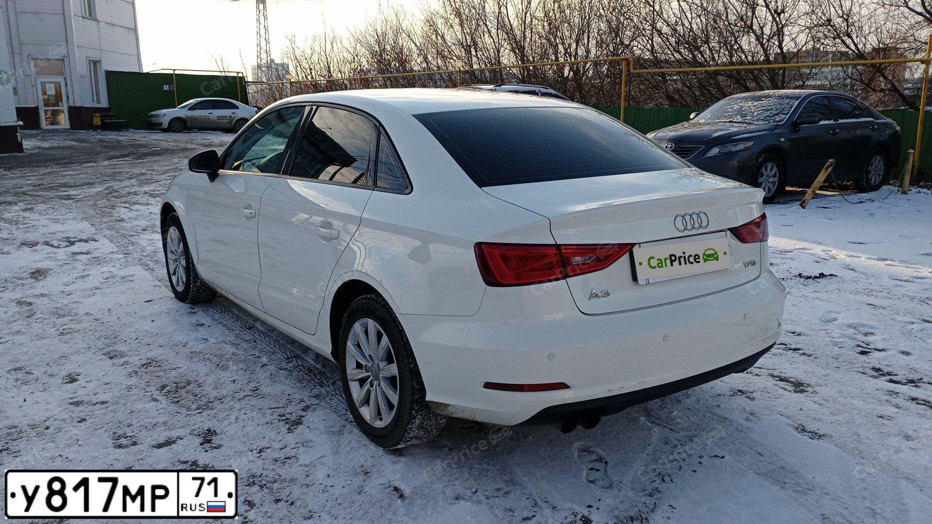 Фото автомобиля AUDI A3, 2014 — госномер Е924ХМ186. Цвет: Белый