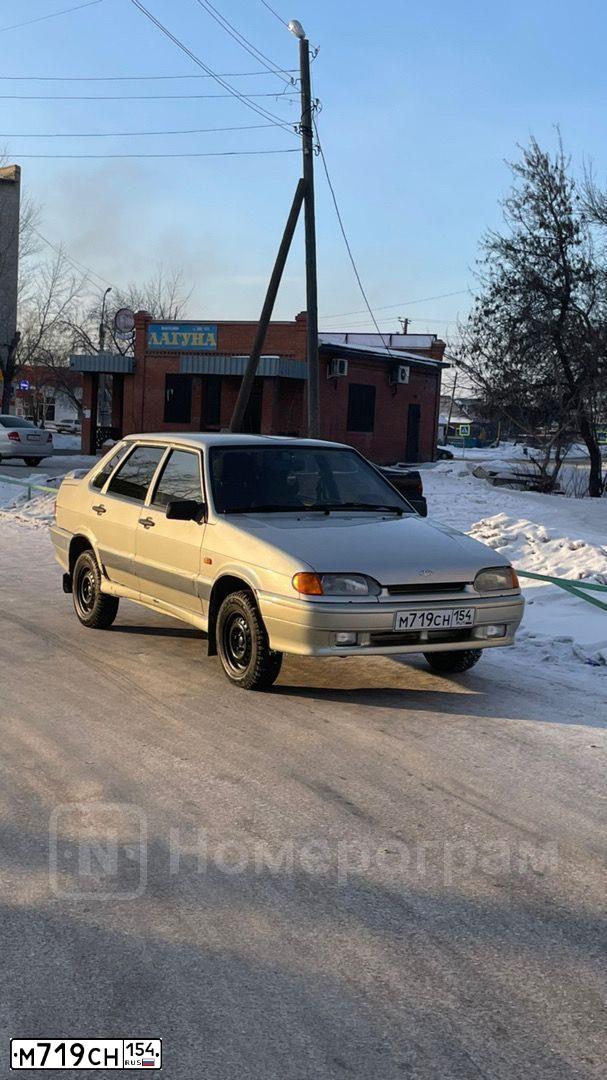 Фото автомобиля LADA 2115 SAMARA, 2005 — госномер М719СН154. Цвет: СЕРЕБРИСТО-БЕЖЕВЫЙ