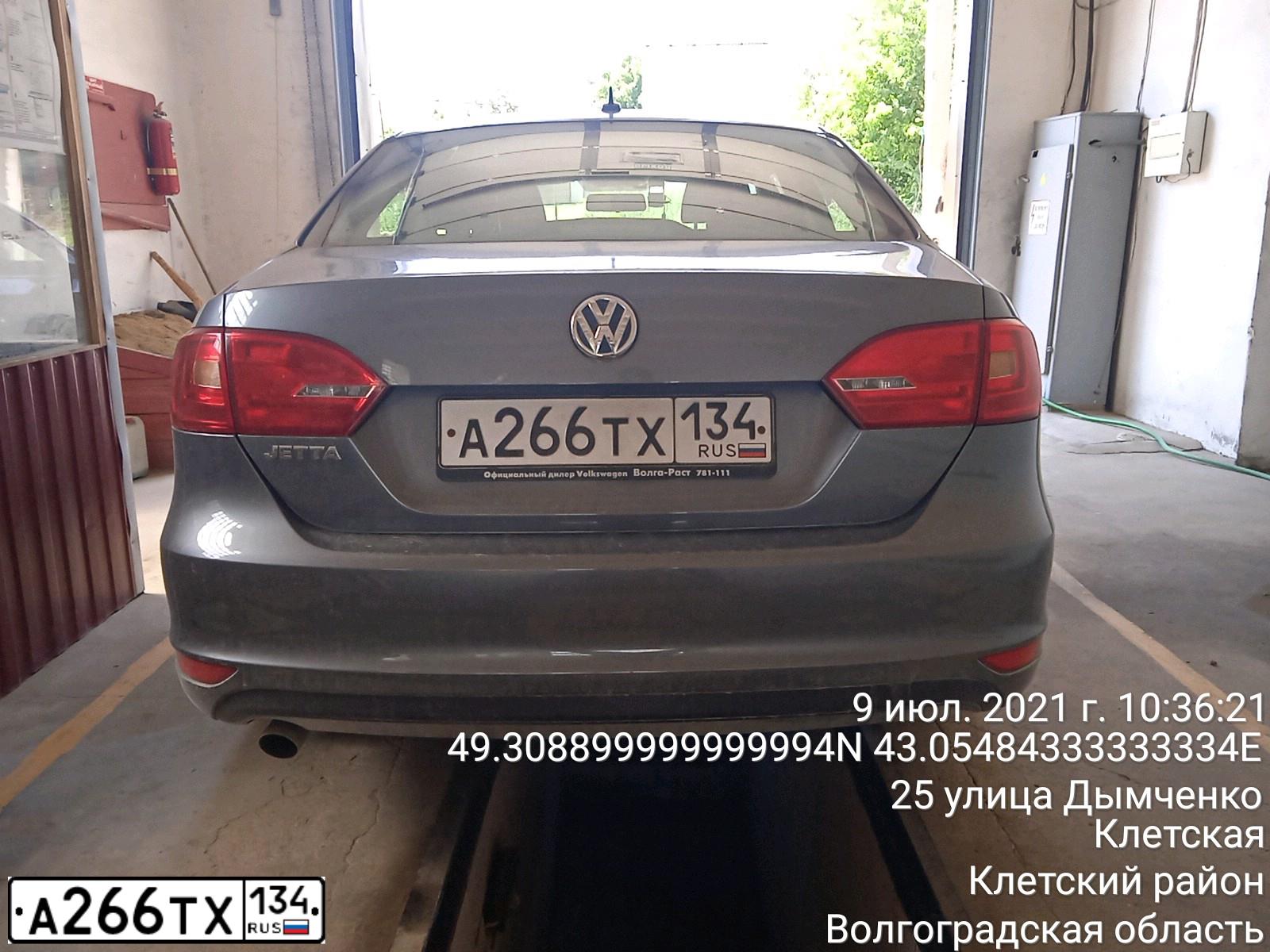 Фото автомобиля (VOLKSWAGEN) VOLKSWAGEN JETTA (JETTA), 2014 — госномер А266ТХ134
