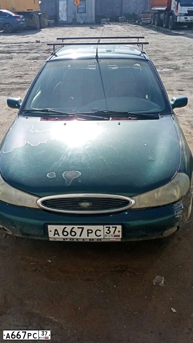 Фото автомобиля FORD MONDEO, 1997 — госномер А667РС37. Цвет: ЗЕЛЕНЫЙ