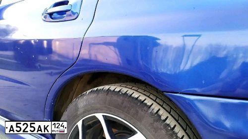 Фото автомобиля SUBARU IMPREZA, 2003 — госномер С555ЕН193. Цвет: синий