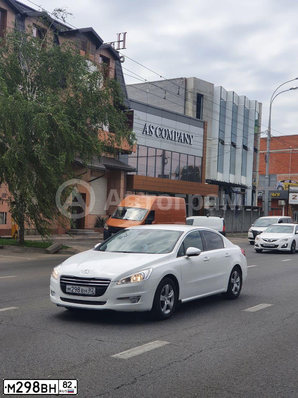 Фото автомобиля PEUGEOT 508, 2012 — госномер М298ВН82. Цвет: Белый