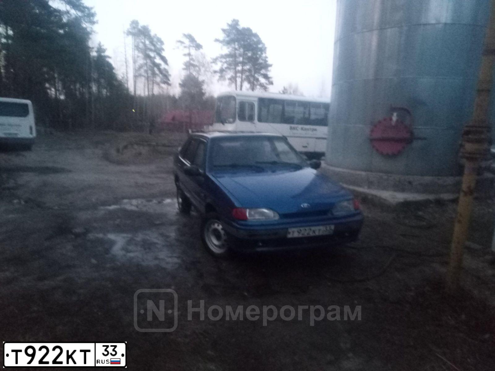 Фото автомобиля LADA 2115 SAMARA, 2003 — госномер Т922КТ33. Цвет: СИНИЙ