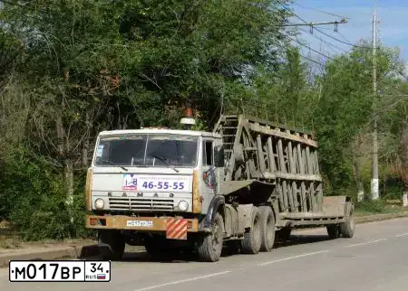 Фото автомобиля KAMAZ 54112 /6X4/, 1996 — госномер М017ВР34. Цвет: СВЕТЛО ДЫМЧАТЫЙ