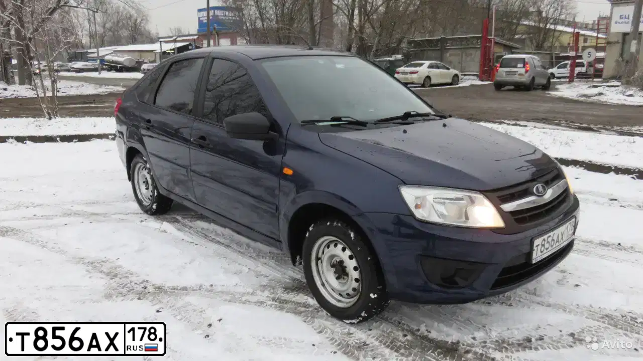 Фото автомобиля LADA 2191 GRANTA, 2015 — госномер К499СА53. Цвет: синий