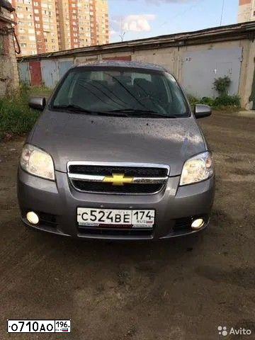 Фото автомобиля CHEVROLET AVEO, 2007 — госномер О710АО196. Цвет: Серый
