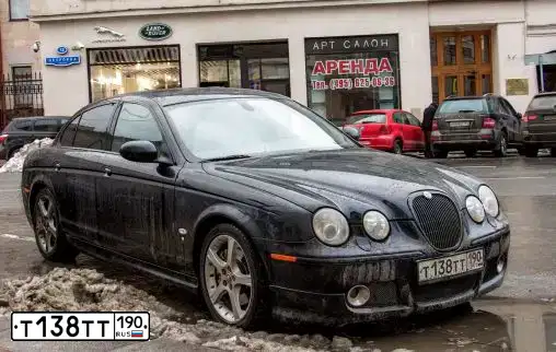 Фото автомобиля JAGUAR S-TYPE, 2006 — госномер К953УУ790. Цвет: ЧЕРНЫЙ
