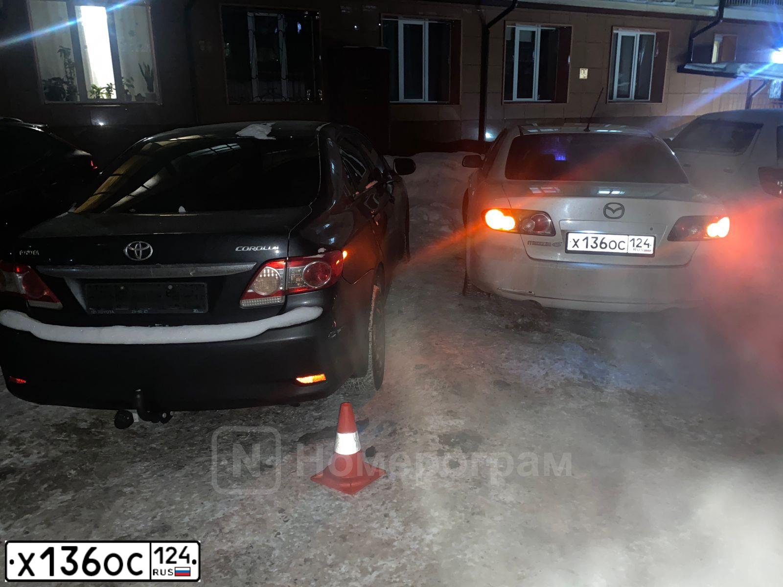 Фото автомобиля MAZDA 6, 2006 — госномер Х136ОС124. Цвет: Белый