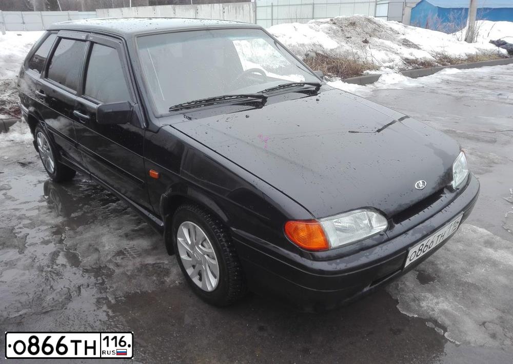 Фото автомобиля LADA 2114 SAMARA, 2012 — госномер А161СТ69. Цвет: Сине-Черный