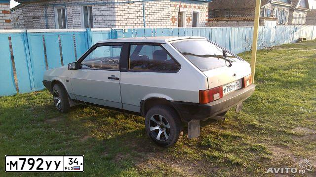 Фото автомобиля LADA 2108 SAMARA, 2002 — госномер М792УУ34. Цвет: СЕРЕБРИСТО ЖЕЛТО-ЗЕЛЕНЫЙ