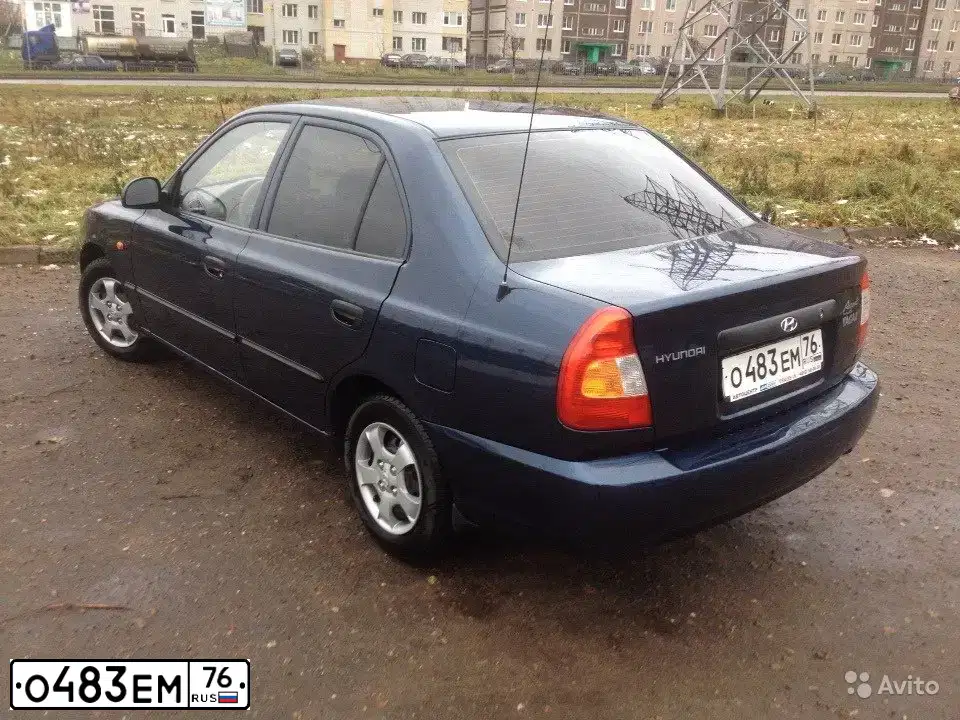 Фото автомобиля TAGAZ ACCENT, 2009 — госномер С928ХУ161. Цвет: синий