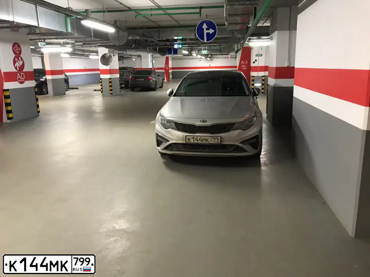 Фото автомобиля KIA OPTIMA, 2018 — госномер Р873МА07. Цвет: Серебристый