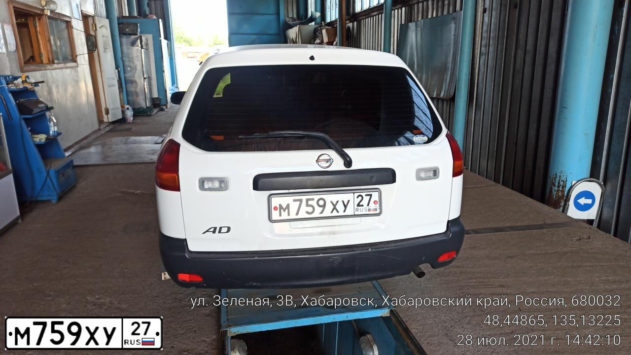 Фото автомобиля NISSAN AD, 2003 — госномер О680РТ27