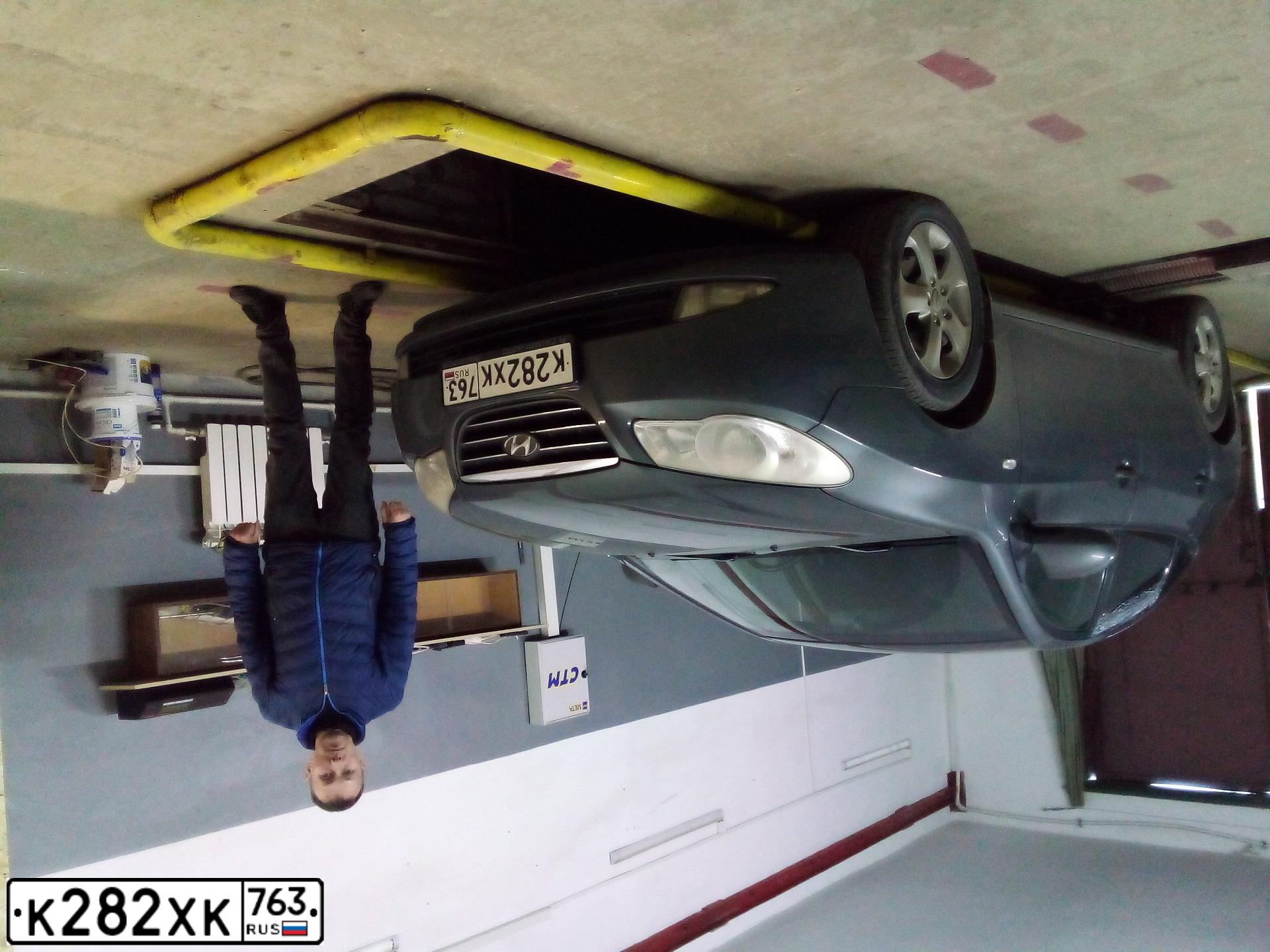 Фото автомобиля HYUNDAI ELANTRA, 2007 — госномер М776АУ164. Цвет: серый