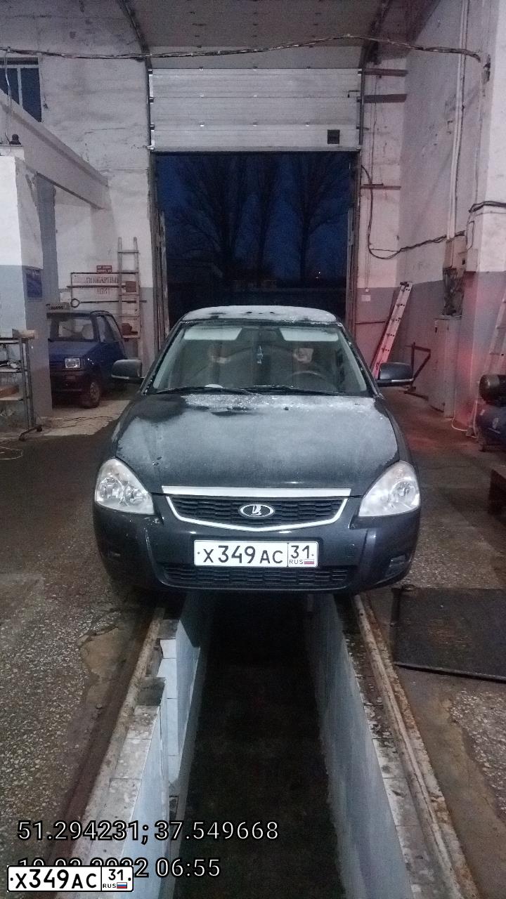 Фото автомобиля ЛАДА 217030 LADA PRIORA, 2008 — госномер О733УР46. Цвет: ГРАФИТОВЫЙ МЕТАЛЛИК