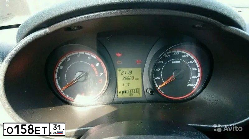 Фото автомобиля LADA 2192 KALINA, 2015 — госномер Р435НА46. Цвет: Белый