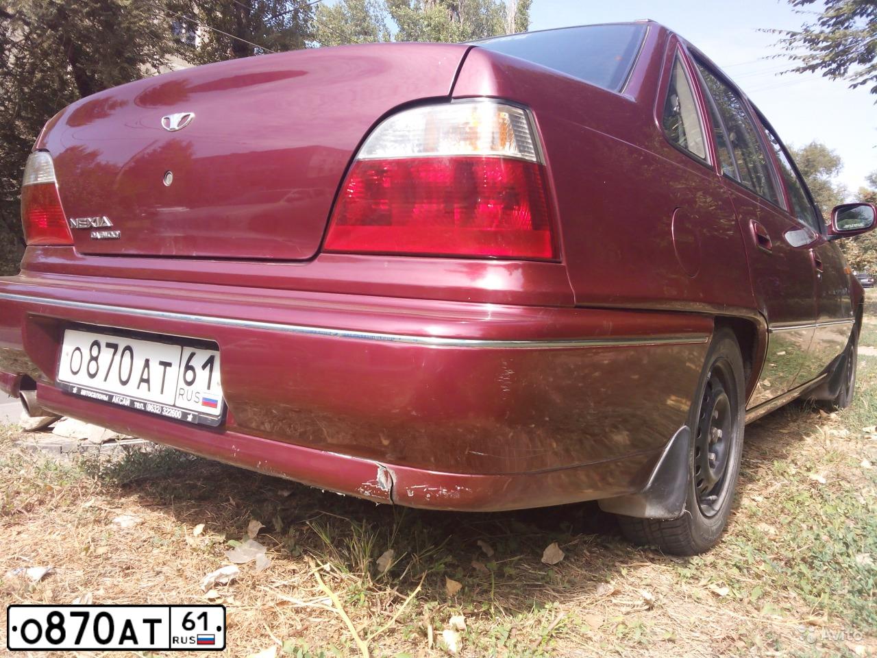 Фото автомобиля DAEWOO NEXIA, 1997 — госномер А747ЕТ761. Цвет: КРАСНЫЙ